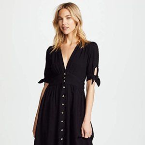 Free People Love of My Life Midi Dress, Black